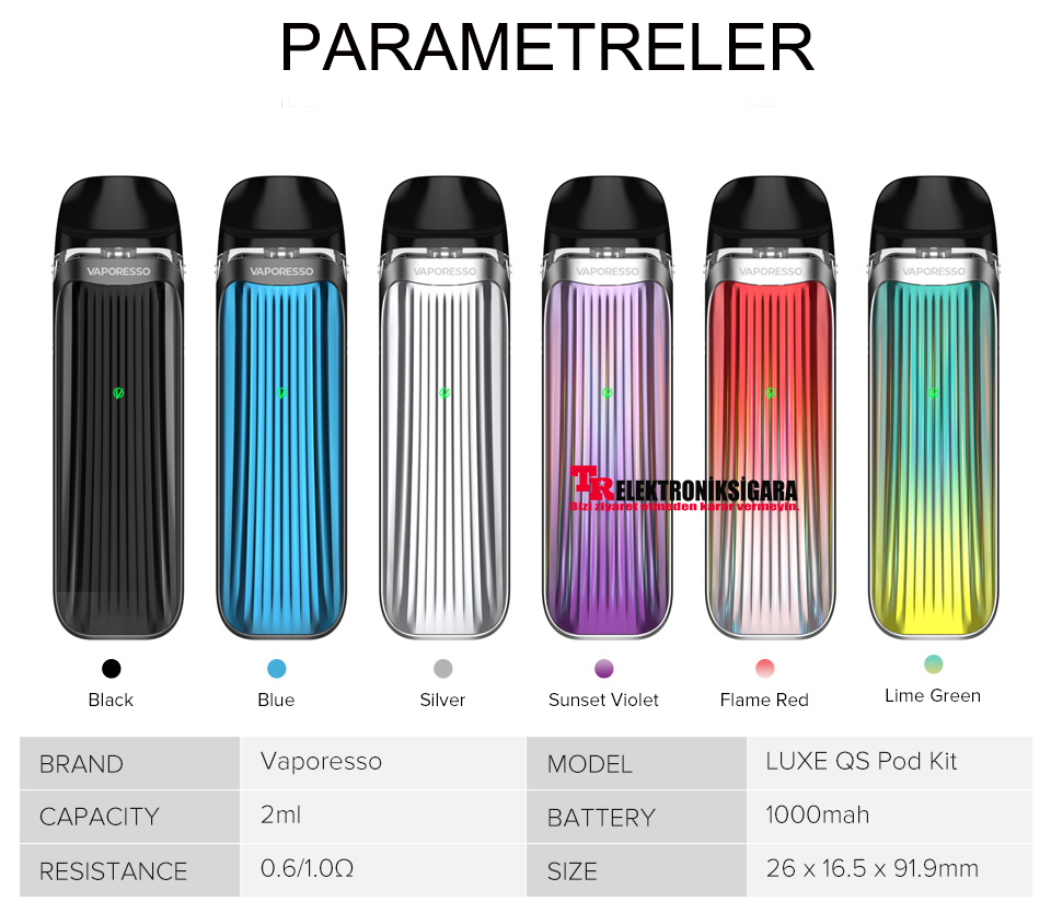 Vaporesso LUXE QS 1000mAh Pod Mod Elektronik Sigara