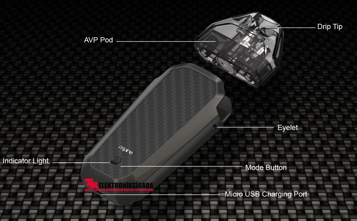 Aspire AVP AIO Kit Pod Mod Elektronik Sigara