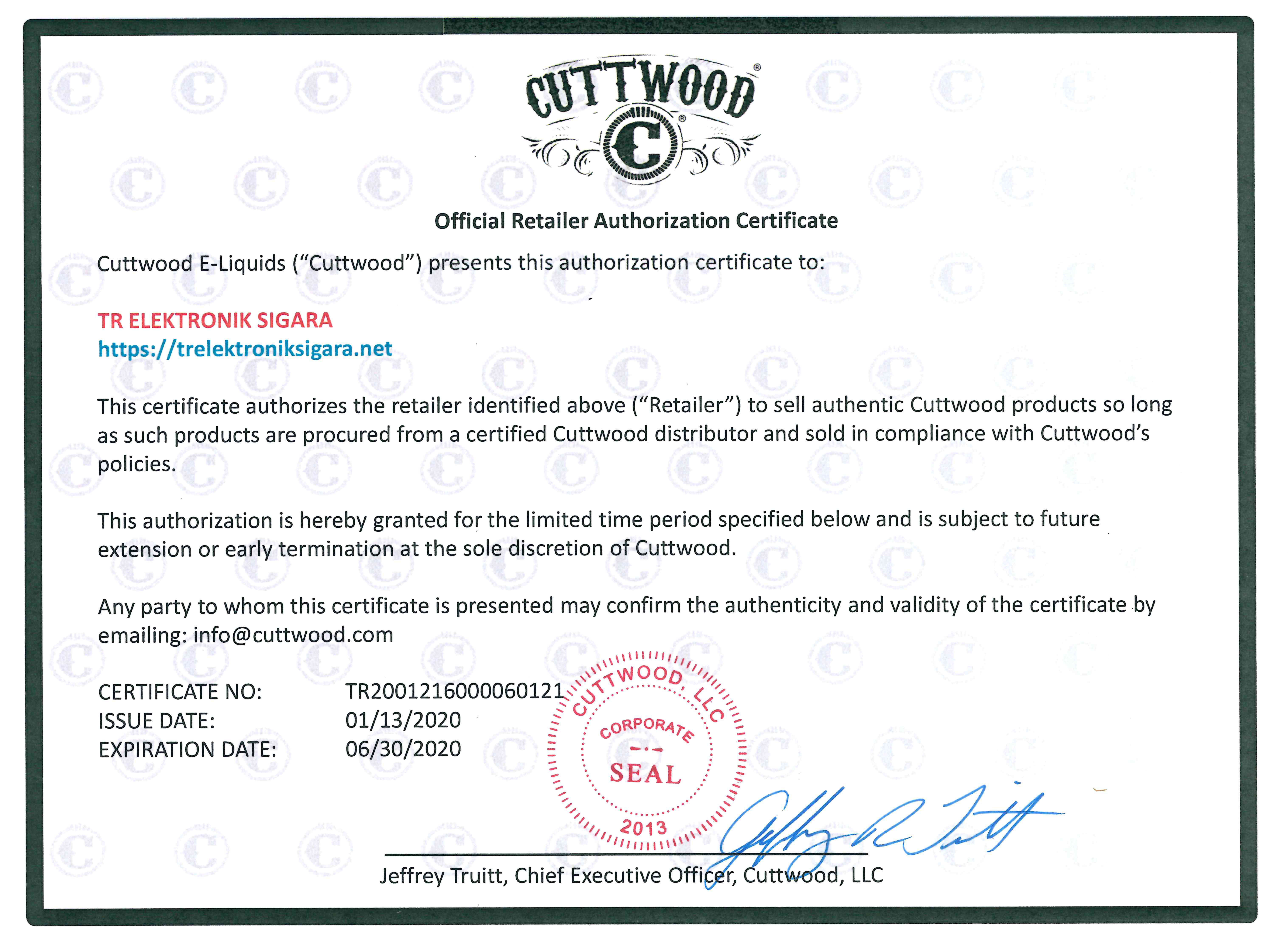 CuttWood Boss Reserve 30ml Premium Salt Likit