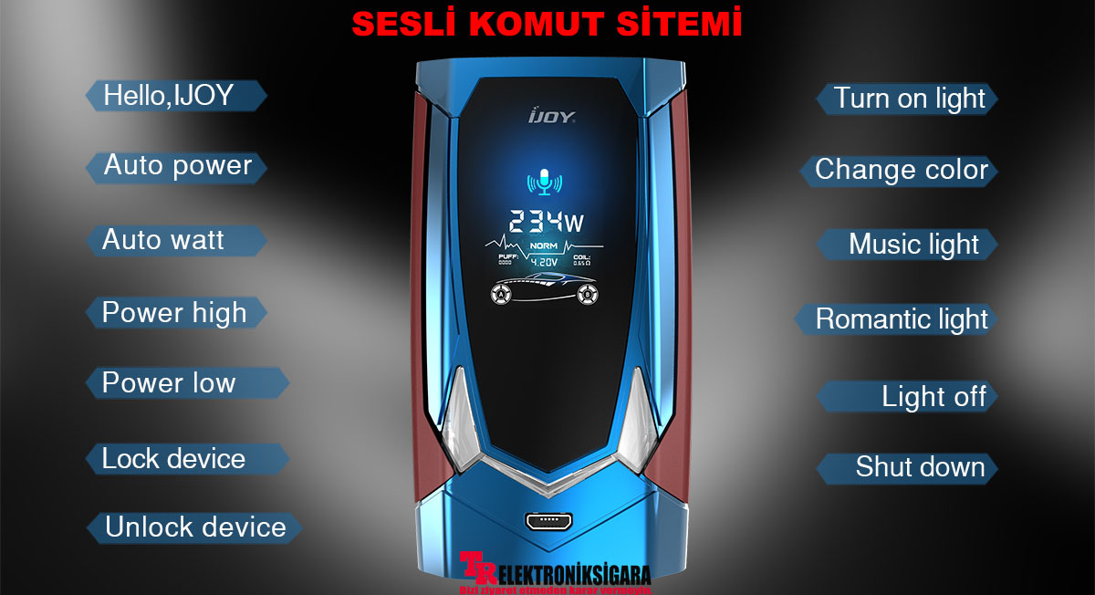 iJoy Avenger 270 Sesli Kontrol 234w Mod