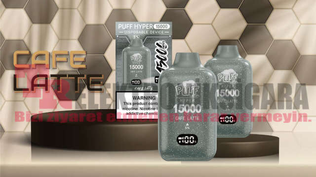 Pufftech Hyper 15000 Puff Bar %5 Nikotin Cafe Latte