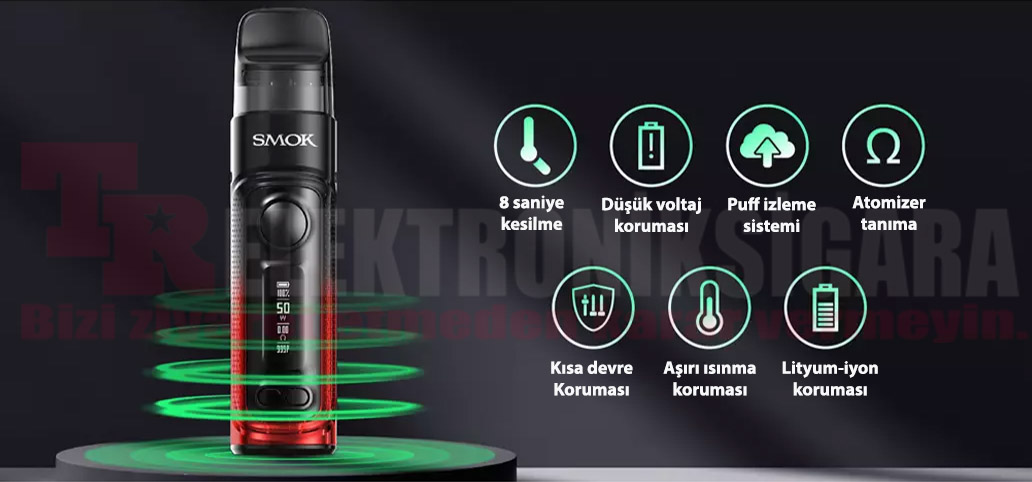 SMOK RPM C Pod Kit 50W Elektronik Sigara 1650mAh