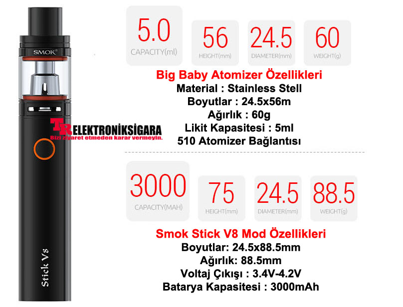 SMOK Stick V8 KİT 3000mAh