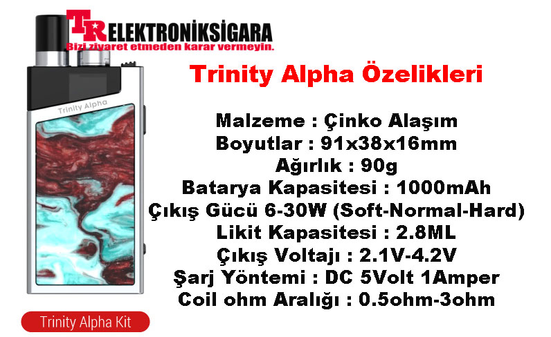Smok Trinity Alpha Pod Mod Elektronik Sigara