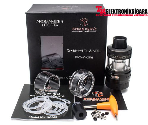 Steam Crave Aromamizer Lite RTA MTL & DL Atomizer 4.5ml