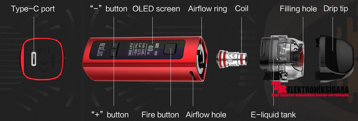 Uwell AEGLOS 60W Pod Mod Kit Elektronik Sigara