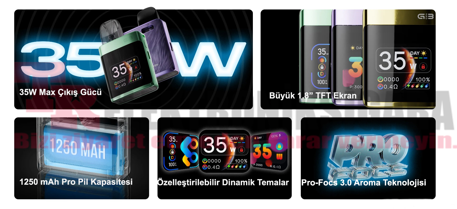 Uwell Caliburn G3 Pro KoKo Pod Mod Elektronik Sigara