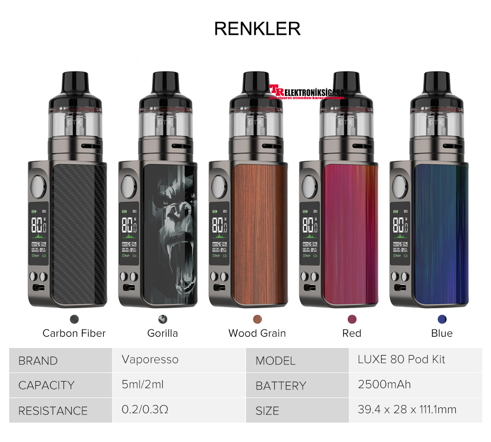 Vaporesso LUXE 80 Pod Kit 2500mAh 