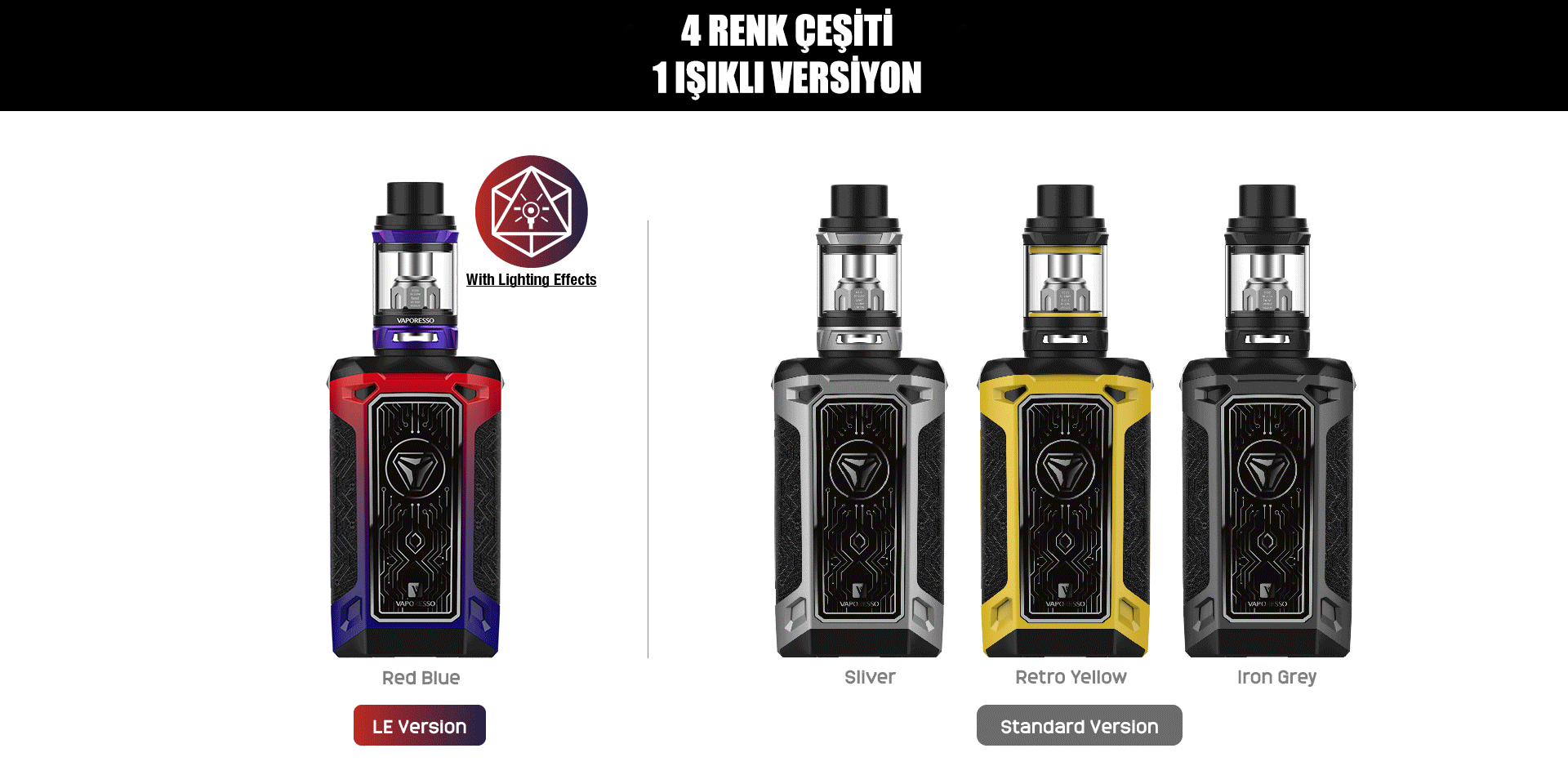 Vaporesso Switcher Kit 220W 5ml Elektronik sigara