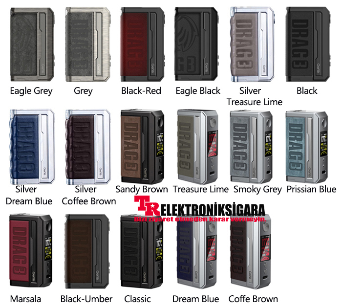 Voopoo Drag 3 Box Mod 177W Elektronik Sigara