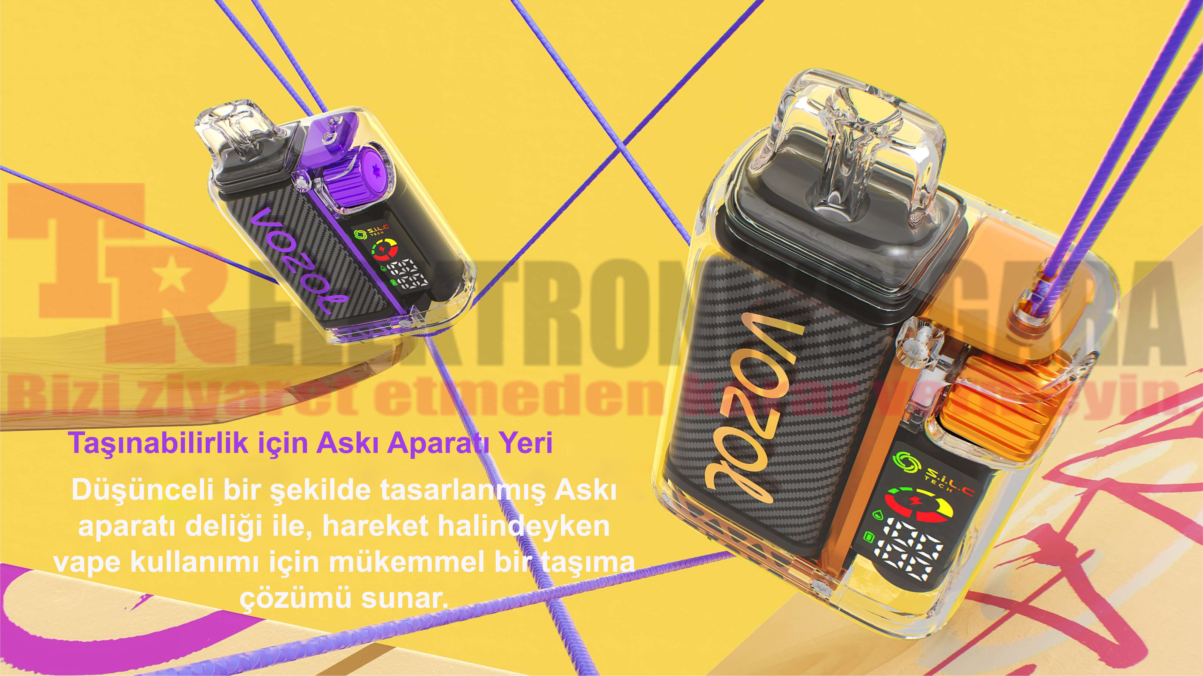 Vozol Vista 20000 Puff Bar %5 Nikotin Sour Apple İce