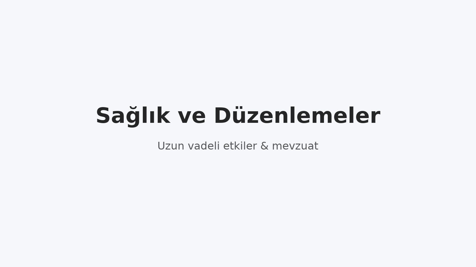 Sağlık ve düzenlemeleri temsil eden görsel